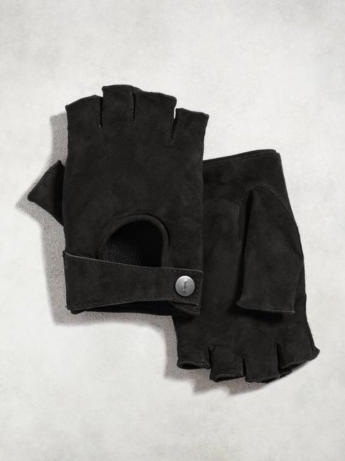 John Varvatos Suede Fingerless Gloves