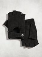John Varvatos Suede Fingerless Gloves