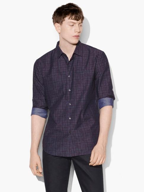 John Varvatos Modern Plaid Shirt