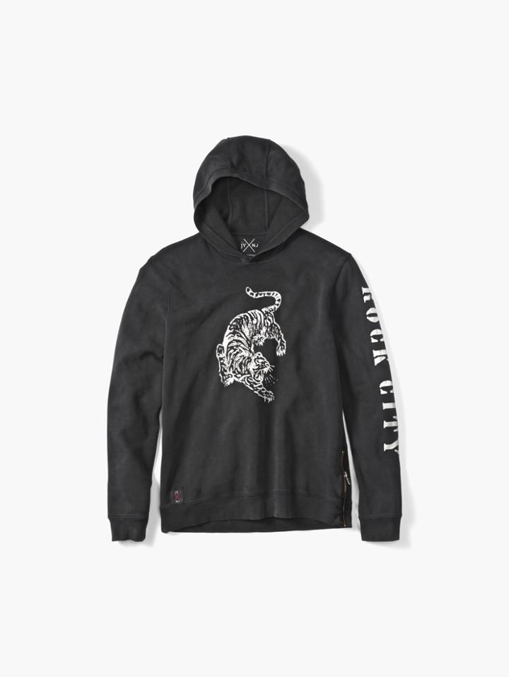 John Varvatos The Rock City Hoodie Black Size: Xs