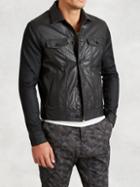 John Varvatos Denim-style Leather Jacket