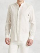 John Varvatos Linen Cotton Pintuck Shirt