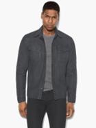 John Varvatos Leather Shirt Jacket Shark Size: Xs