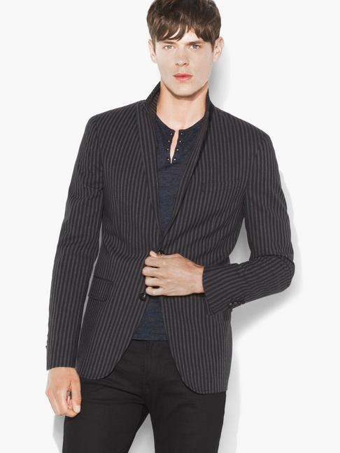 John Varvatos Vintage-inspired Striped Jacket
