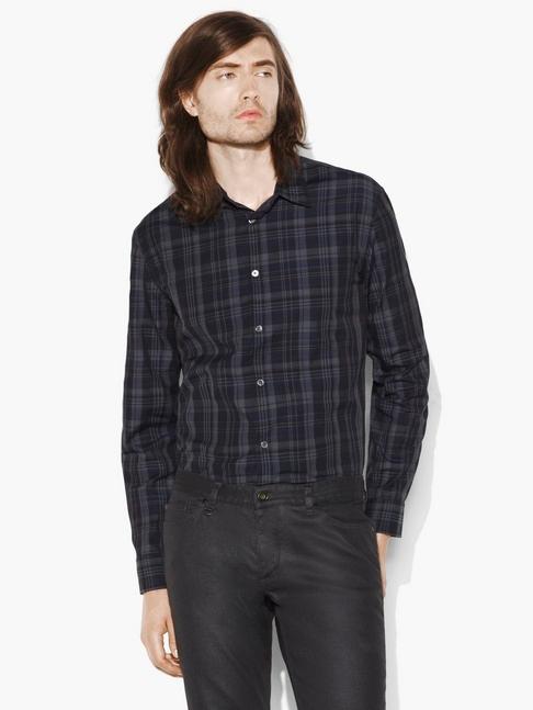 John Varvatos Classic Plaid Shirt
