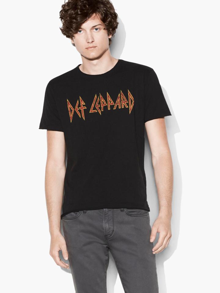 John Varvatos Def Leppard Tee Black Size: S