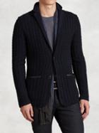 John Varvatos Plated Cashmere Sweater Jacket