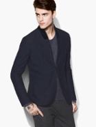 John Varvatos Hook & Bar Shawl Collar Jacket Indigo Size: 44