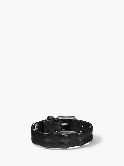 John Varvatos Leather Skinny Cuff With Rivets