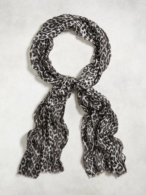 John Varvatos Modal Leopard Print Scarf