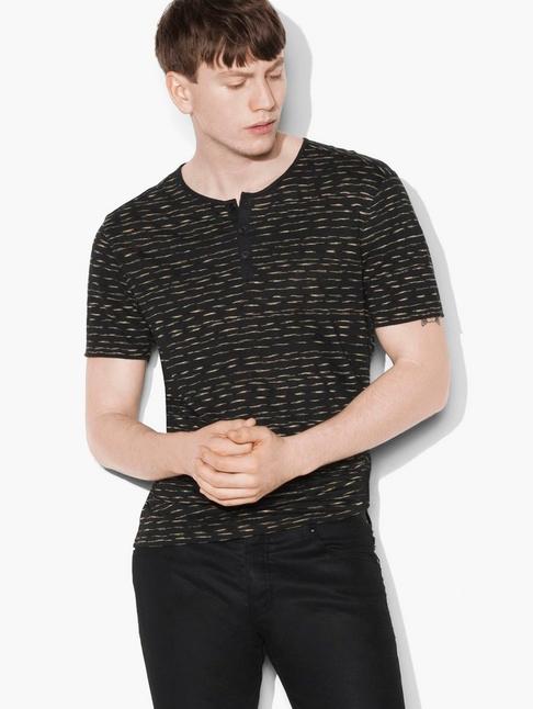 John Varvatos Broken Stripe Henley