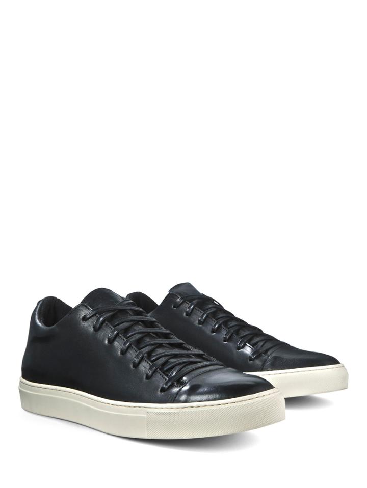 John Varvatos Reed Low Top Sneaker Black Size: 8