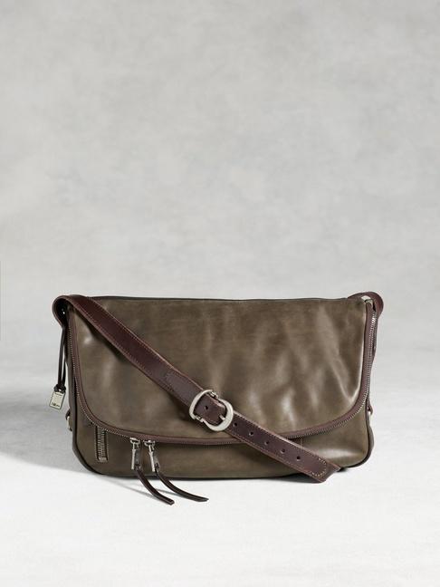 John Varvatos Bleeker Fold-over Messenger Bag