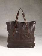 John Varvatos Richards Shopper W Metal/lthr Handles