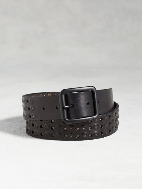 John Varvatos Leather Studded Belt