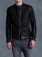 John Varvatos Leather Racer Jacket