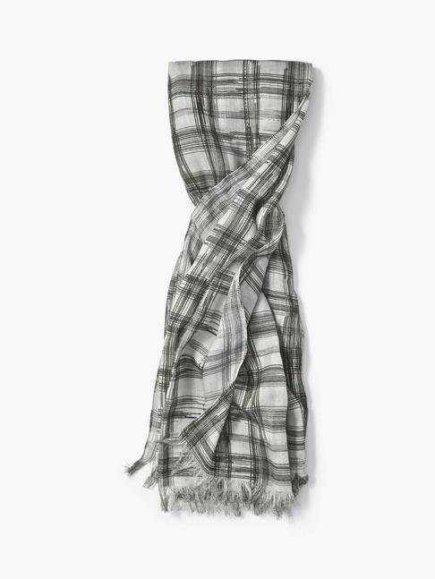 John Varvatos Abstract Plaid Scarf