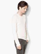 John Varvatos Waffle Stitch Crewneck Sweater