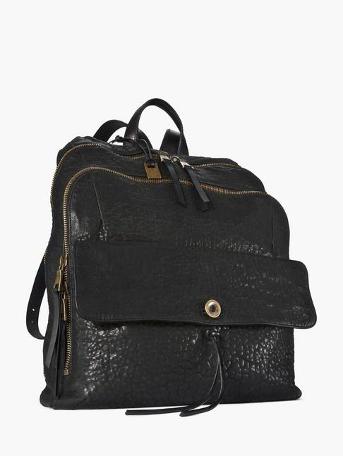 John Varvatos Richards Black Leather Backpack