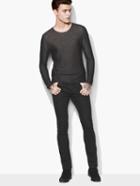 John Varvatos Two-tone Crewneck Sweater Black Size: S