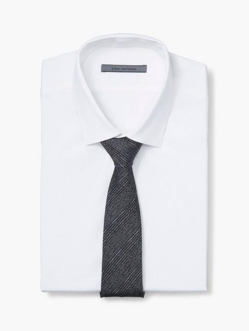 John Varvatos Collection Classic Striped Tie Midnight