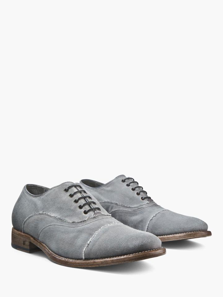 John Varvatos Ago Cricket Oxford Carbon Grey Size: 7