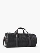 John Varvatos Suede Plaid Duffle