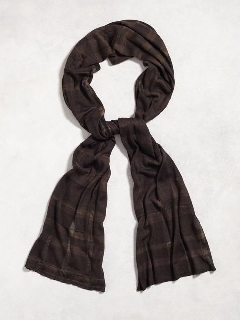 John Varvatos Reverse Print Knit Scarf