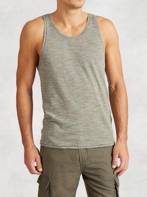 John Varvatos Cotton Micro Stripe Tank