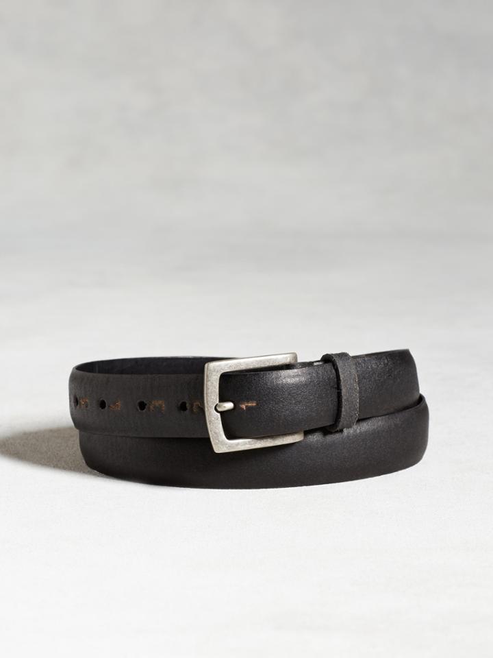 John Varvatos Artisan Numeric Stamped Belt Black Size: 36