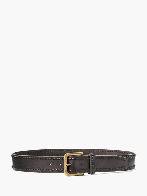 John Varvatos Leather Laced Edge Belt