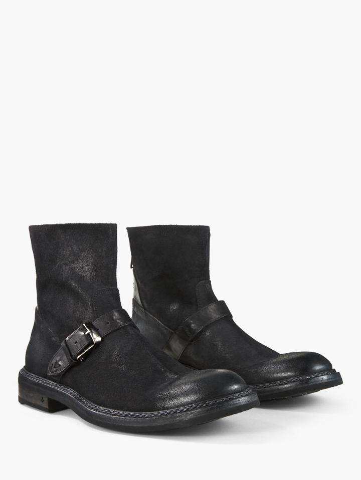 John Varvatos Ellis Moto Boot Black Size: 7