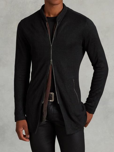 John Varvatos Linen Sweater Jacket