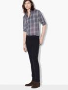 John Varvatos Roll Sleeve Plaid Shirt