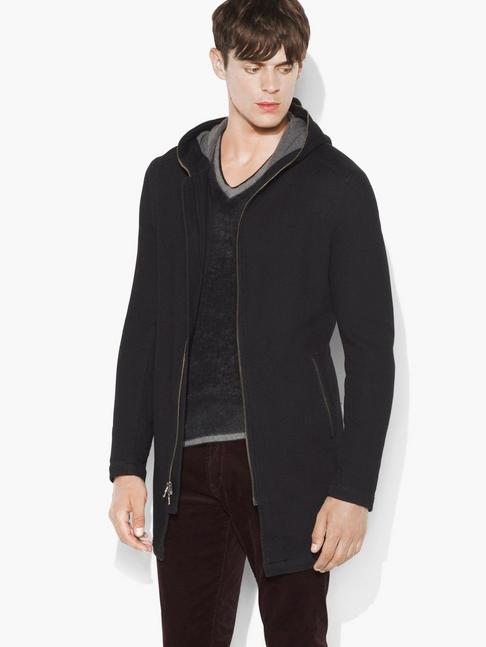 John Varvatos Zipper Teeth Hooded Jacket