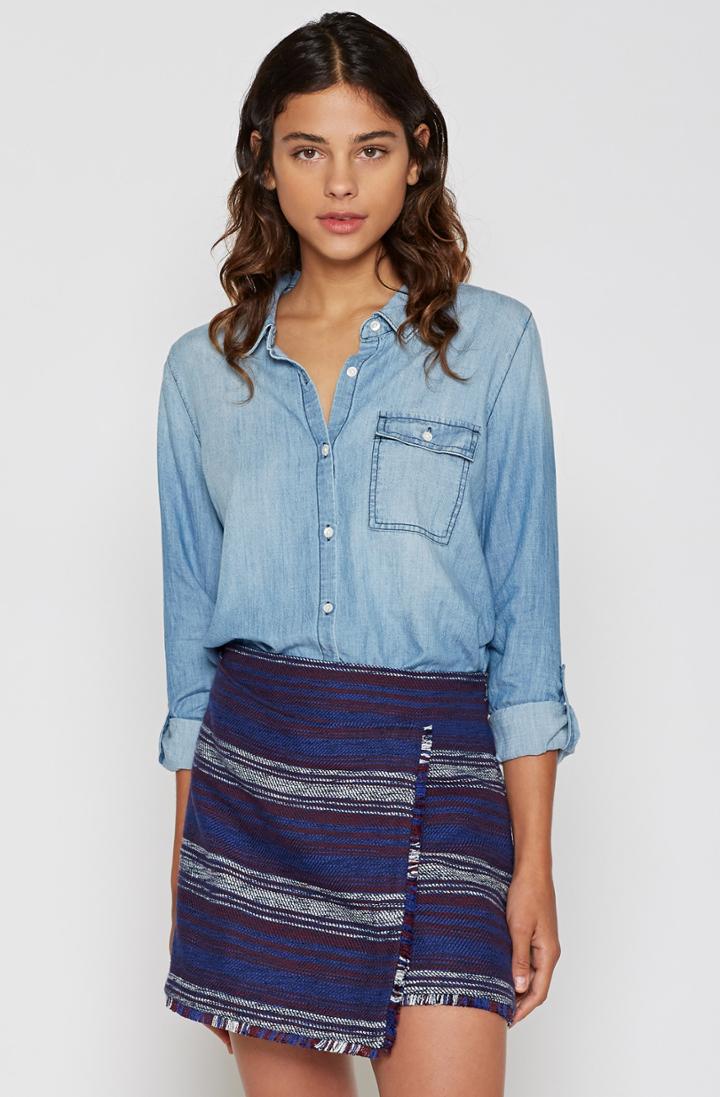 Joie Onyx B Chambray Top