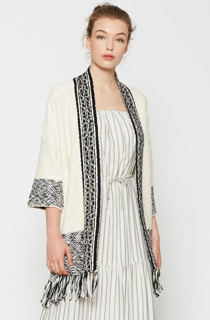 Joie Sidony Crochet Sweater