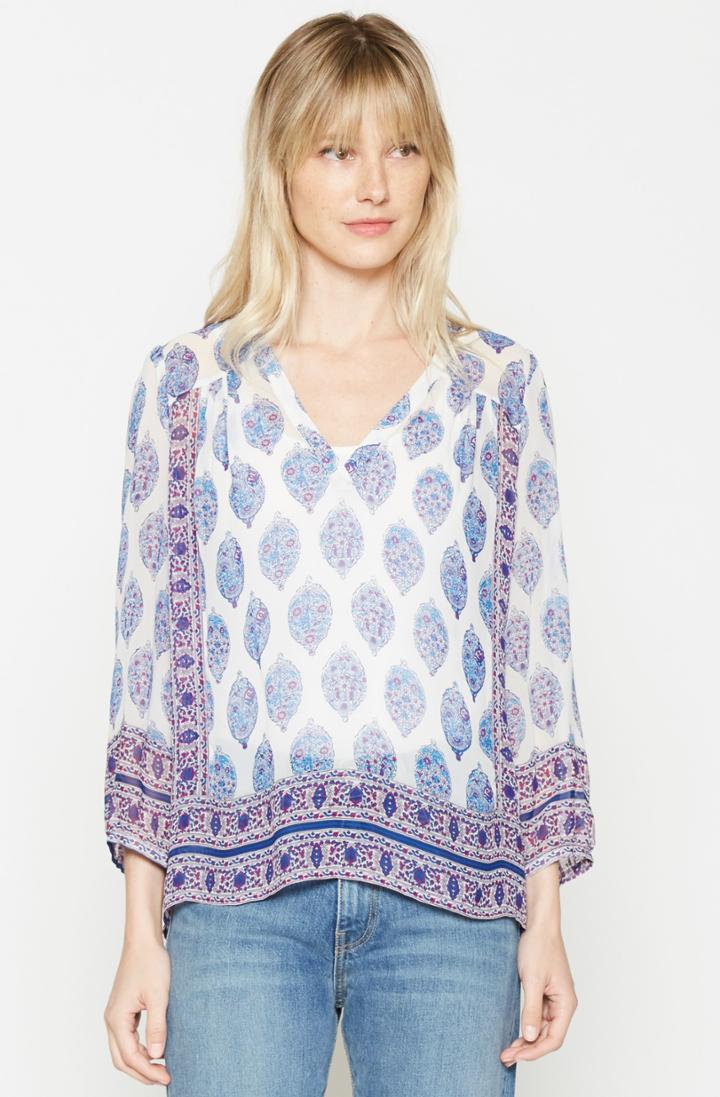 Joie Frazier F Silk Blouse