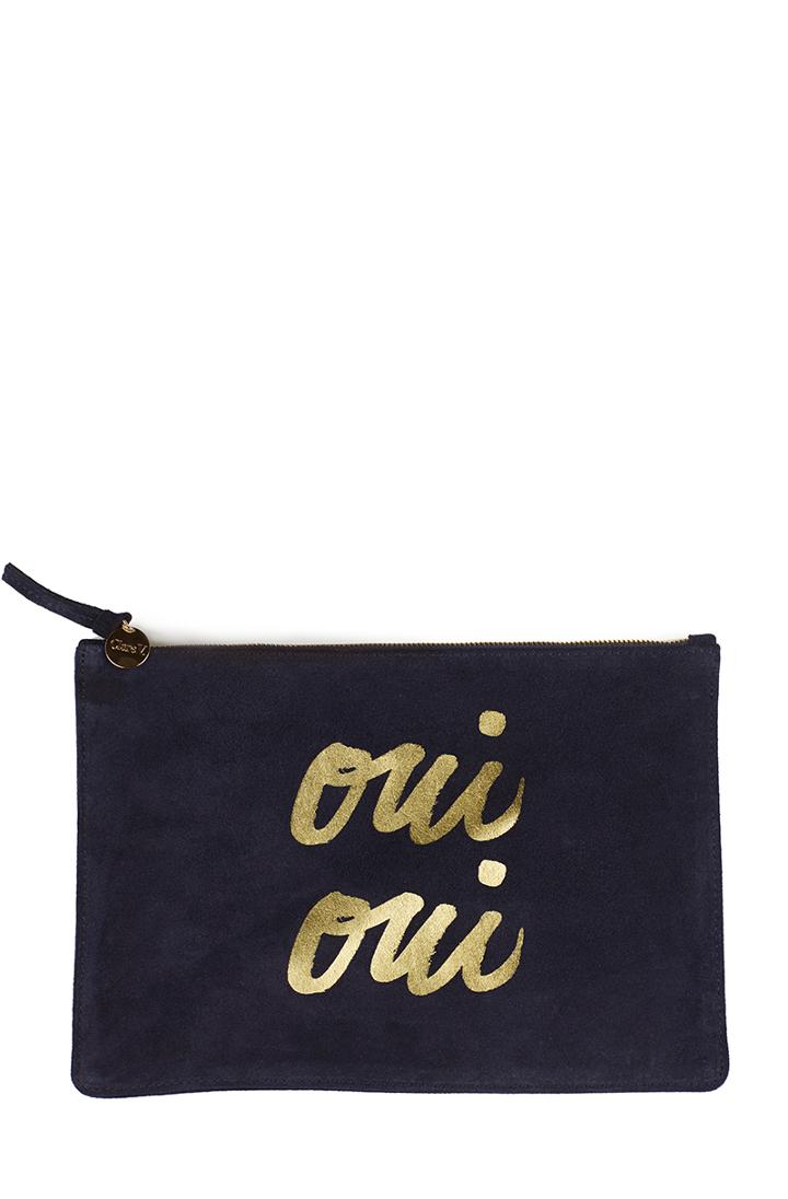 Joie Joie &hearts; Clare V. Margot Suede Flat Clutch