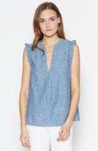 Joie Blaine Chambray Top