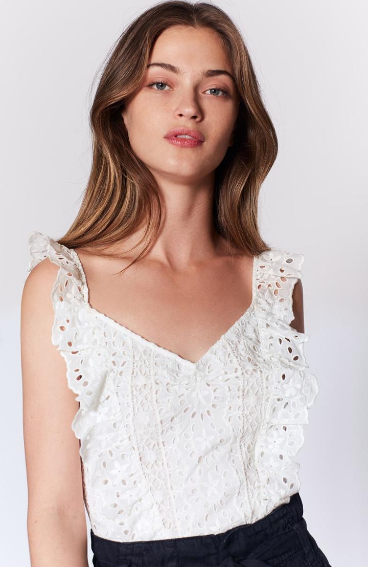 Joie Captina Lace Top