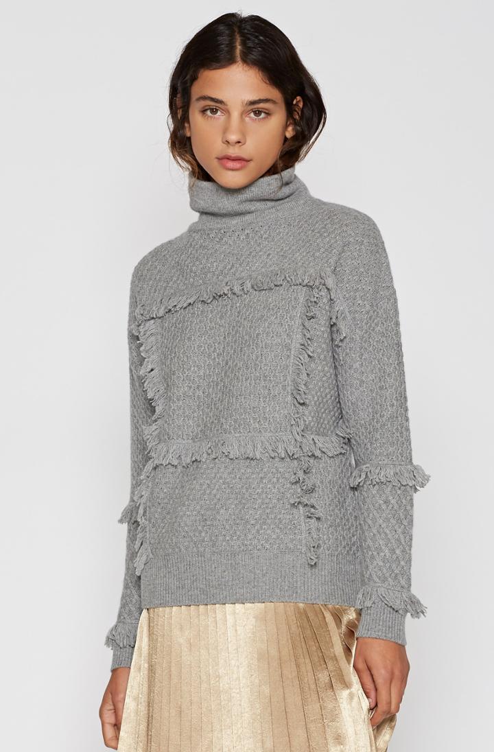 Joie Paisli Fringe Sweater