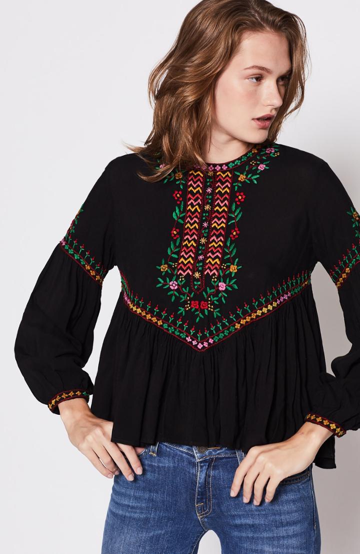 Joie Ghita Embroidered Top