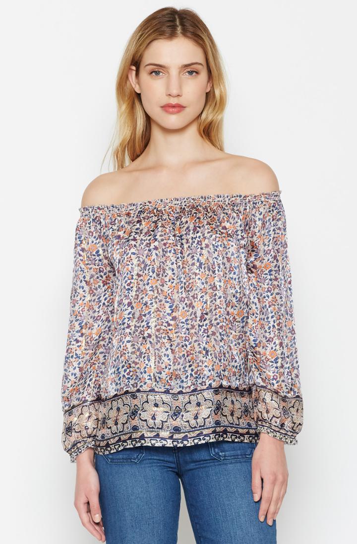 Joie Bamboo B Silk Off-the-shoulder Top