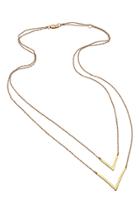 Joie Jennifer Zeuner Tila Double V Necklace