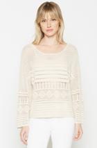 Joie Pallavia Crochet Sweater