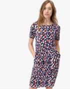 Joules Clothing Us Joules Ariana Jersey Pleat Dress - Abstract