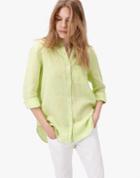Joules Clothing Us Joules Jeanne Linen Shirt - Fluoro Yellow