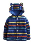 Joules Clothing Us Joules Babyalbury Button Through Fleece - Multi Stripe
