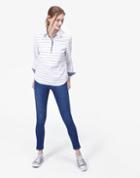 Joules Clothing Us Joules Clovelly Pop Over Shirt - Bright White Stripe